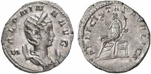 salonina roman coin antoninianus